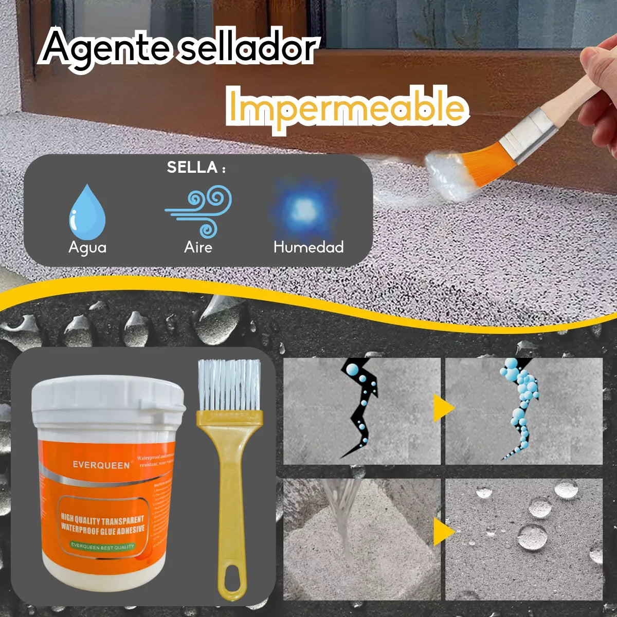 Sellador Adhesivo Impermeable (1 Kg)