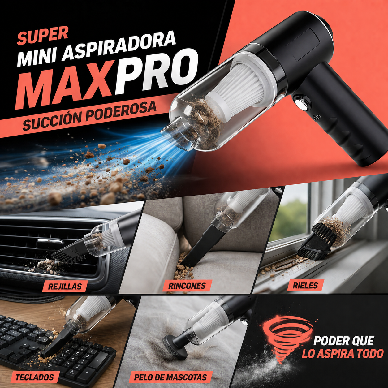 Mini Aspiradora MaxPro™