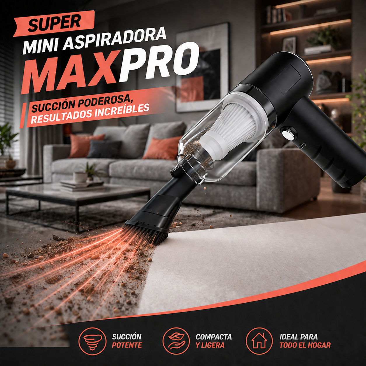 Mini Aspiradora MaxPro™