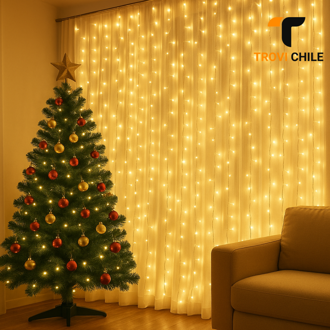 Lumina Pro™ - Cortina de Luces Navideña