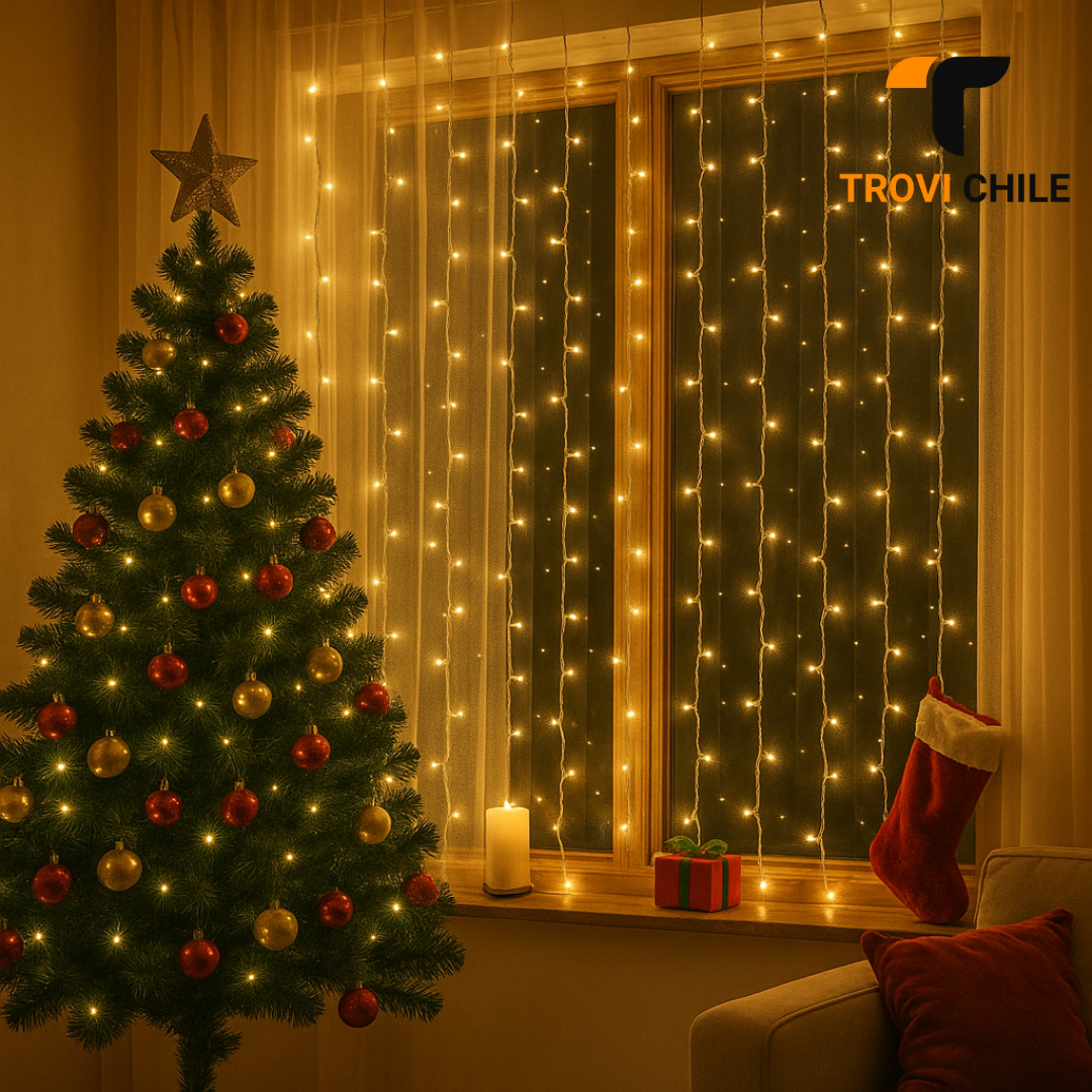 Lumina Pro™ - Cortina de Luces Navideña